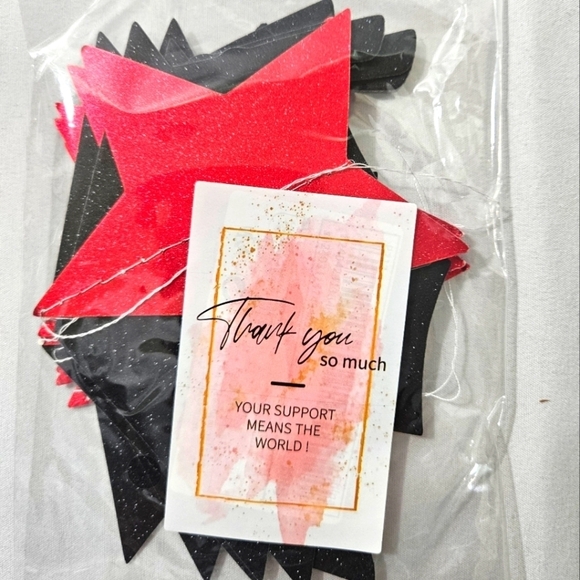 Red & Black graduation bundle 4pcs Necklace banner 20pcsGrad Stickers  bags - Picture 15 of 17